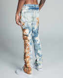 AJ19SK OIL PAINT STACKED JEANS - Wear with style