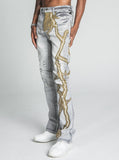 AJ24SK LIGHTNING STACKED JEANS - Wear with style