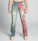 AJ24SK LIGHTNING STACKED JEANS - Wear with style
