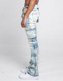 AJ29SK GREY/WHITE WASH STACKED CARGO JEANS - Wear with style