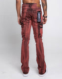 AJ29SK GREY/WHITE WASH STACKED CARGO JEANS - Wear with style