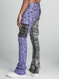 AJ33SK PURPLE CHEETAH STACKED CARGO - Wear with style