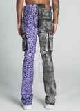 AJ33SK PURPLE CHEETAH STACKED CARGO - Wear with style