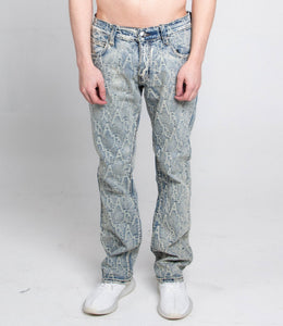 AJ36SL - 2 EMBROIDERED LIGHT BLUE SLIM JEANS - Wear with style
