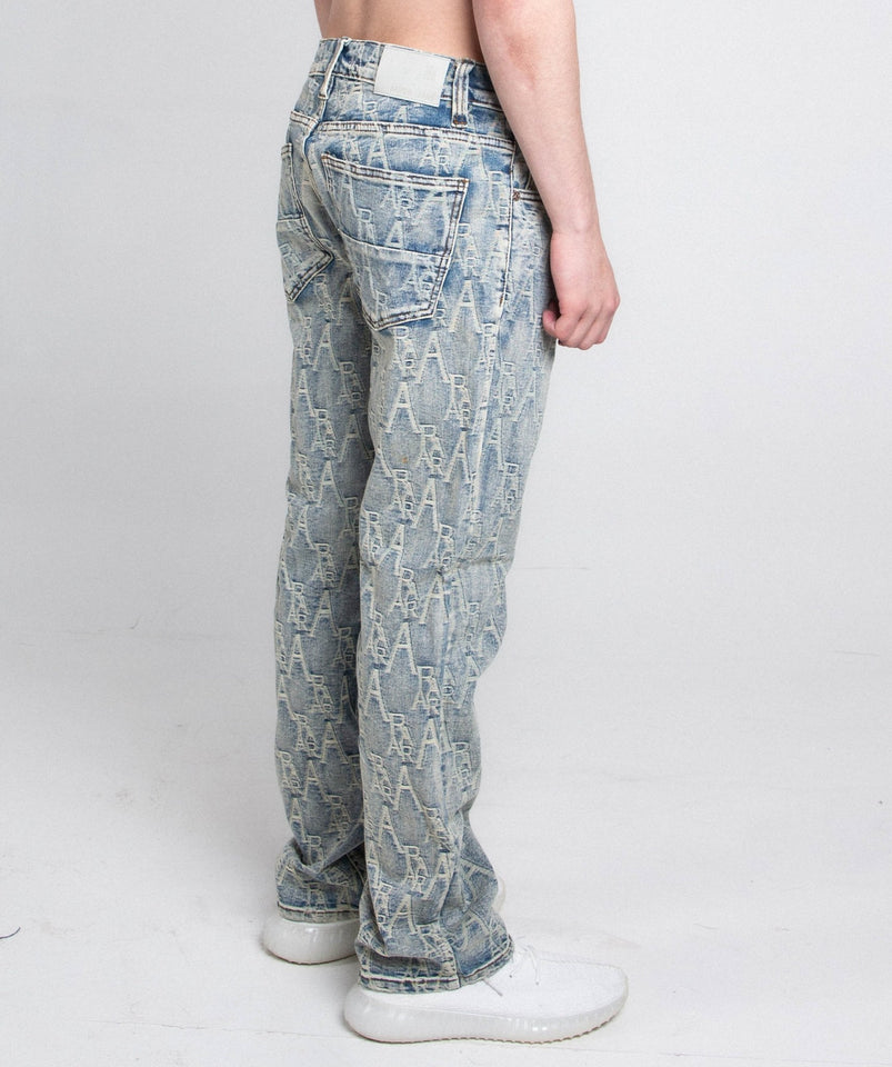 AJ36SL - 2 EMBROIDERED LIGHT BLUE SLIM JEANS - Wear with style
