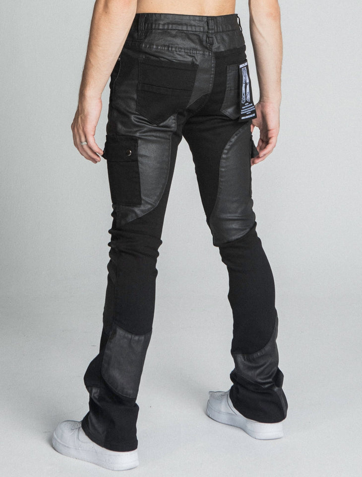 AJ40SK COLOR BLOCK STACKED JEANS - Wear with style