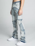 AJ40SK COLOR BLOCK STACKED JEANS - Wear with style