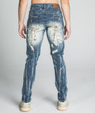 AJ738SL - 1 SPLASH PAINT VINTAGE SLIM JEANS - Wear with style