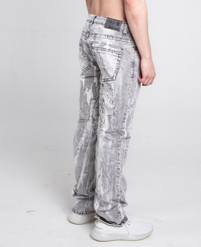 AJ738SL - 3 GREY/WHITE VINTAGE SLIM JEANS - Wear with style