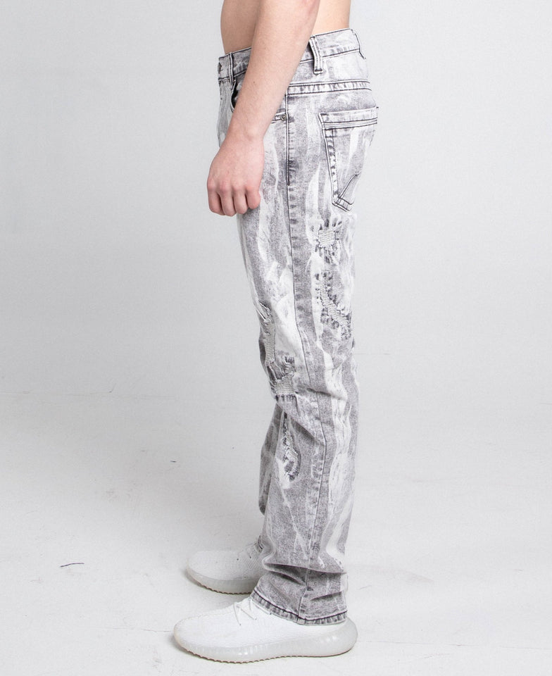 AJ738SL - 3 GREY/WHITE VINTAGE SLIM JEANS - Wear with style