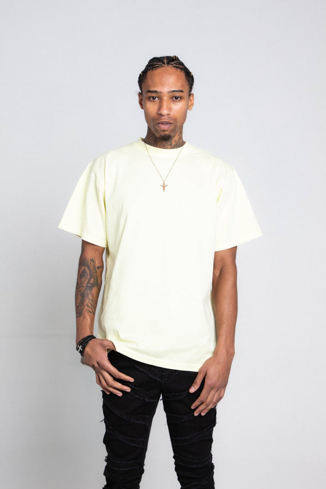 AJPT300GM STONE WASH HEAVY TEE - Wear with style