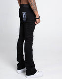 AJS410 SHREDDED STACKED JEANS - Wear with style