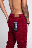 AJS693 EXTREME FRAYED STACKED JEANS - Wear with style