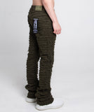 AJS693 EXTREME FRAYED STACKED JEANS - Wear with style