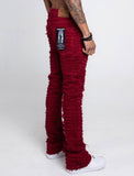 AJS693 EXTREME FRAYED STACKED JEANS - Wear with style