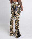 AJS699 - 10 CAMO STACKED CARGO PANTS - Wear with style
