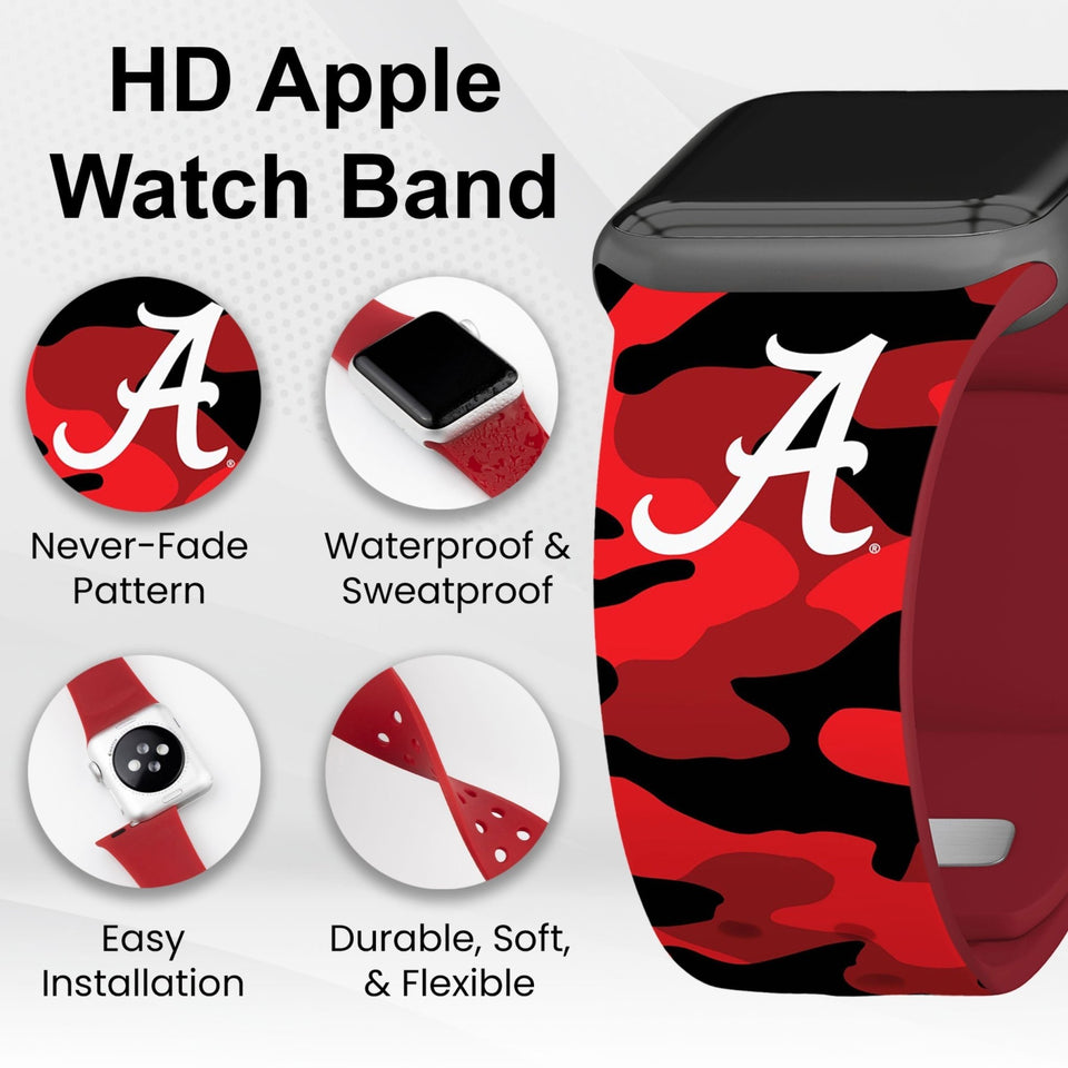 Alabama Crimson Tide HD Apple Watch Band - Wear with style