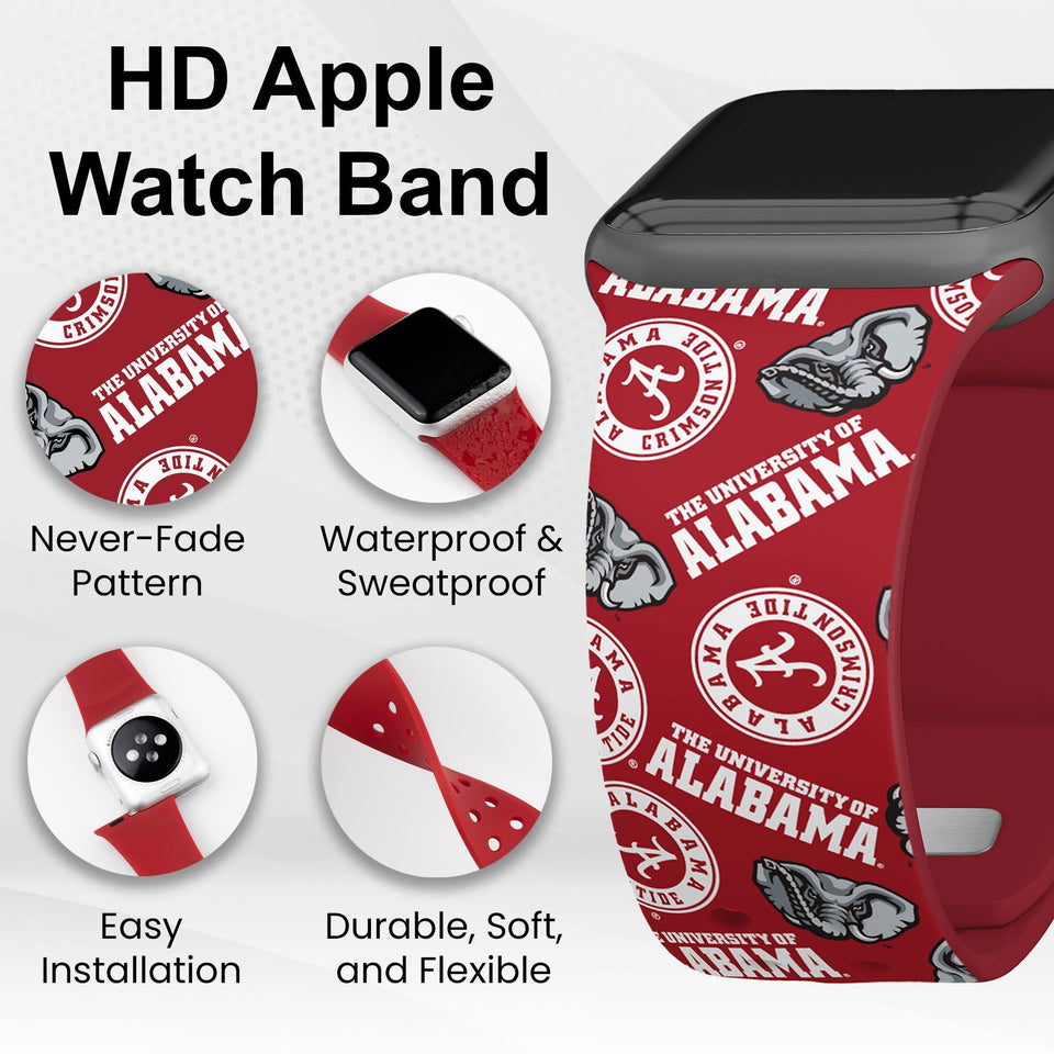 Alabama Crimson Tide HD Apple Watch Band - Wear with style