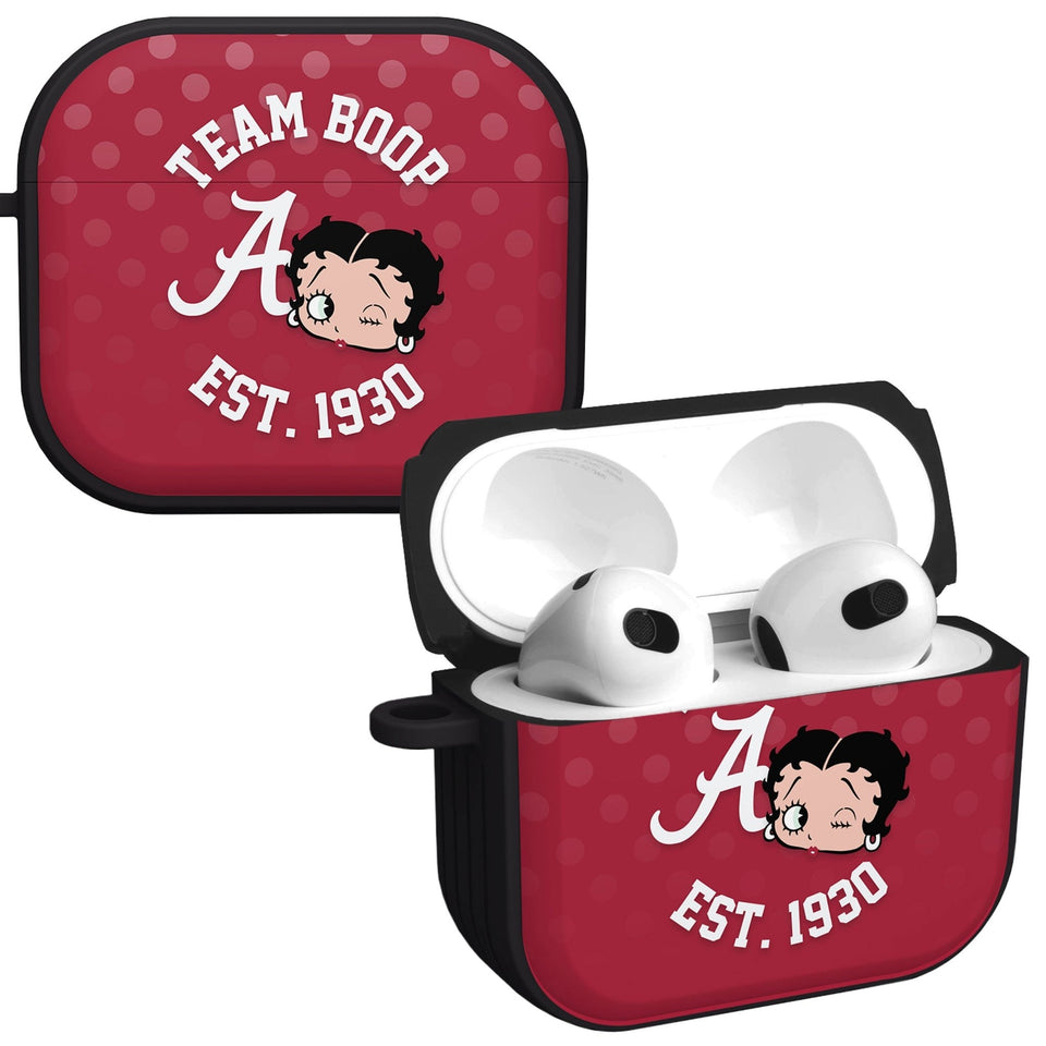 Alabama Crimson Tide X Betty Boop HDX Apple AirPods Gen 3 Case Cover - Wear with style