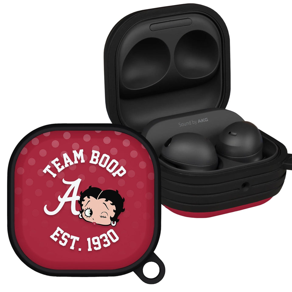 Alabama Crimson Tide X Betty Boop HDX Samsung Galaxy Buds Pro & Buds Live Case Cover - Wear with style