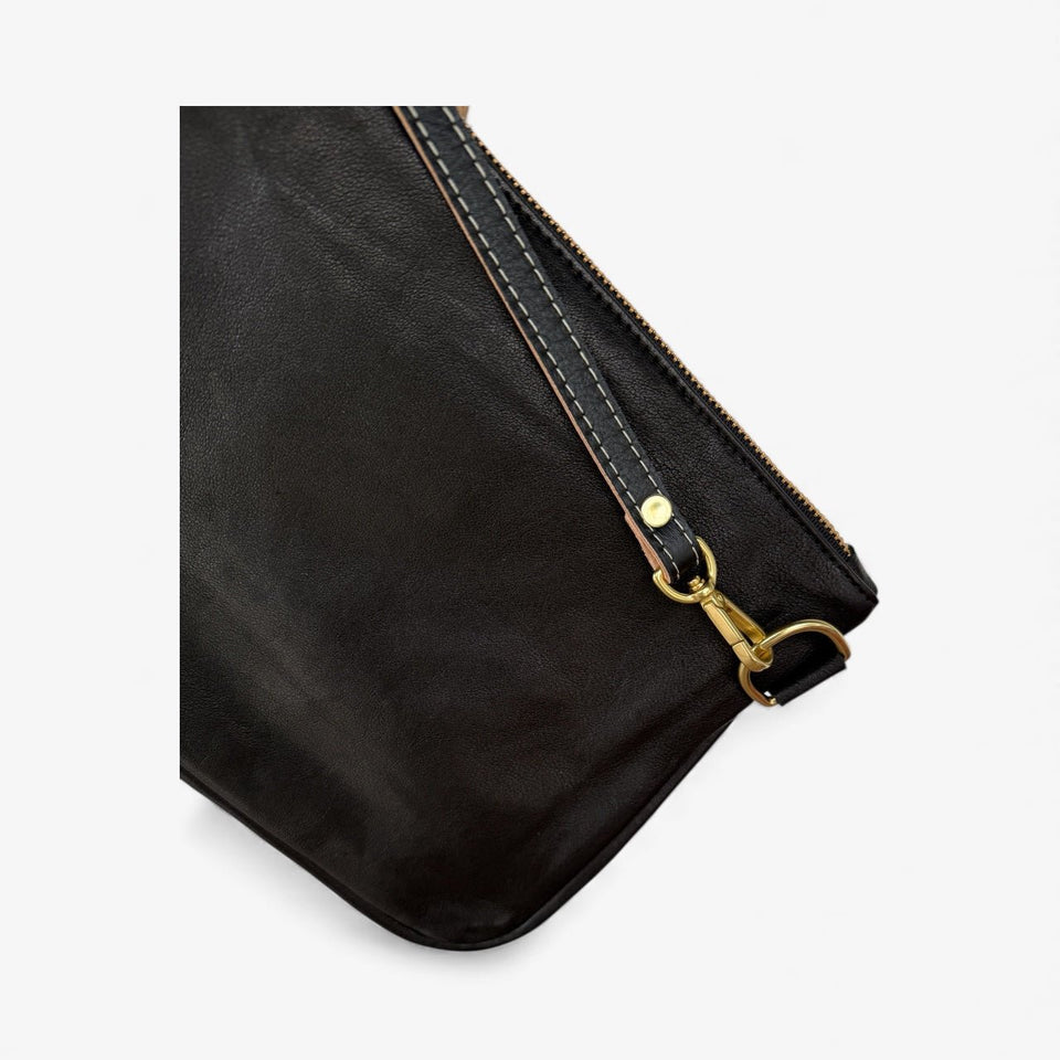 Alice Crossbody Bag, Black Leather - Wear with style