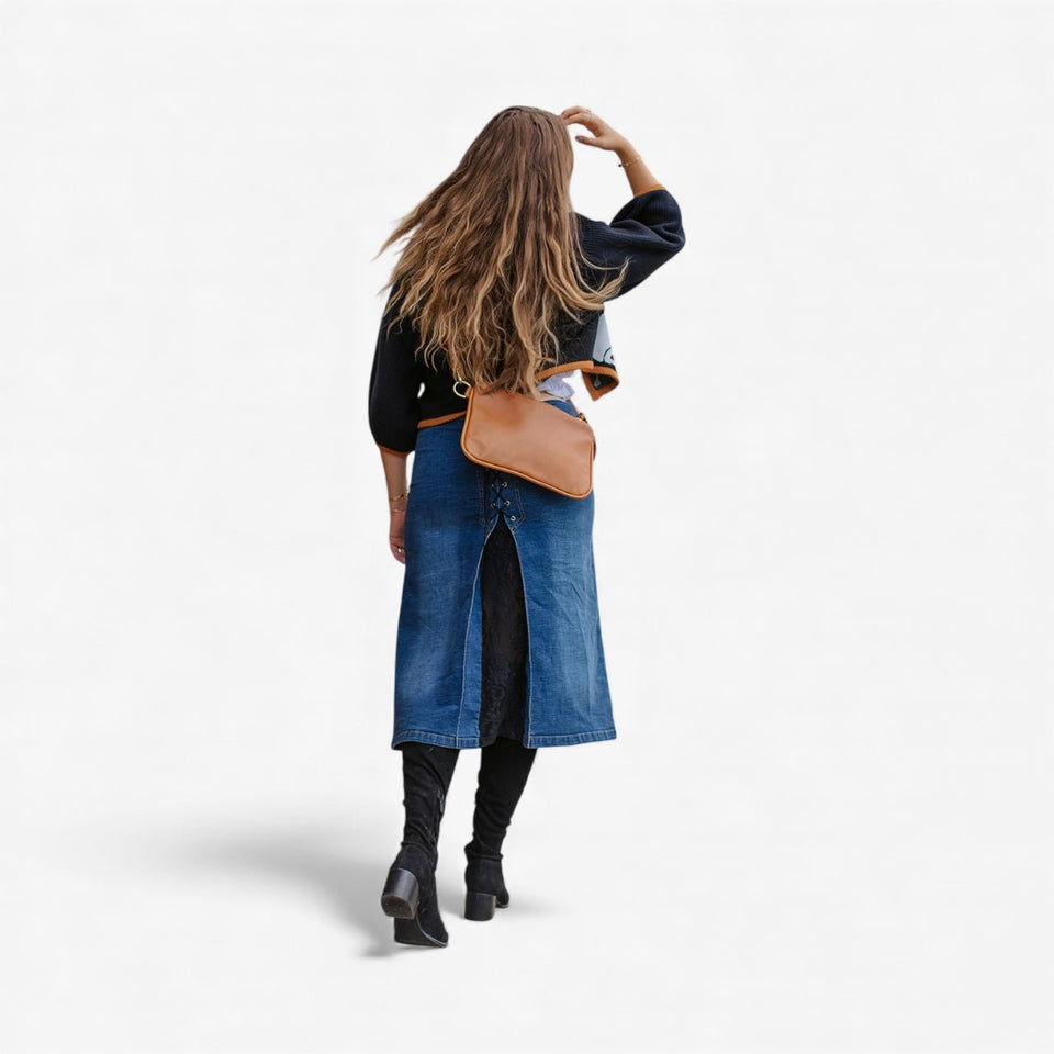 Alice Crossbody Bag, Brown Leather - Wear with style