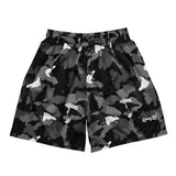 Official Dominican Camo Print — Black — mesh shorts