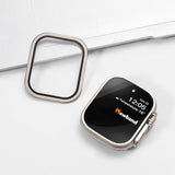 Aluminum Alloy Frame Tempered Film For Apple Watch - Wear with style