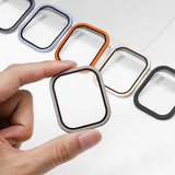 Aluminum Alloy Frame Tempered Film For Apple Watch - Wear with style