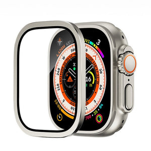 Aluminum Alloy Frame Tempered Film For Apple Watch - Wear with style