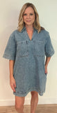 Amber Jean Denim Dress-Final Sale - Wear with style