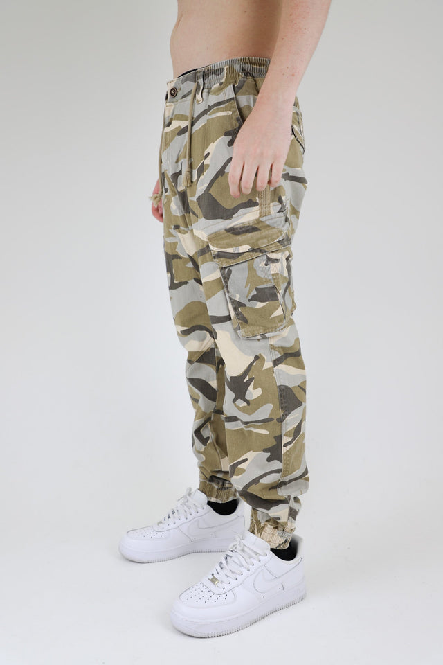 AR1001 LIGHT CAMO CARGO JOGGERS - Wear with style