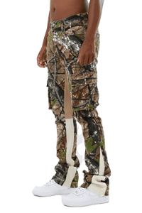 AR699 - 5 CAMOUFLAGE/WHITE STACKED JEANS - Wear with style