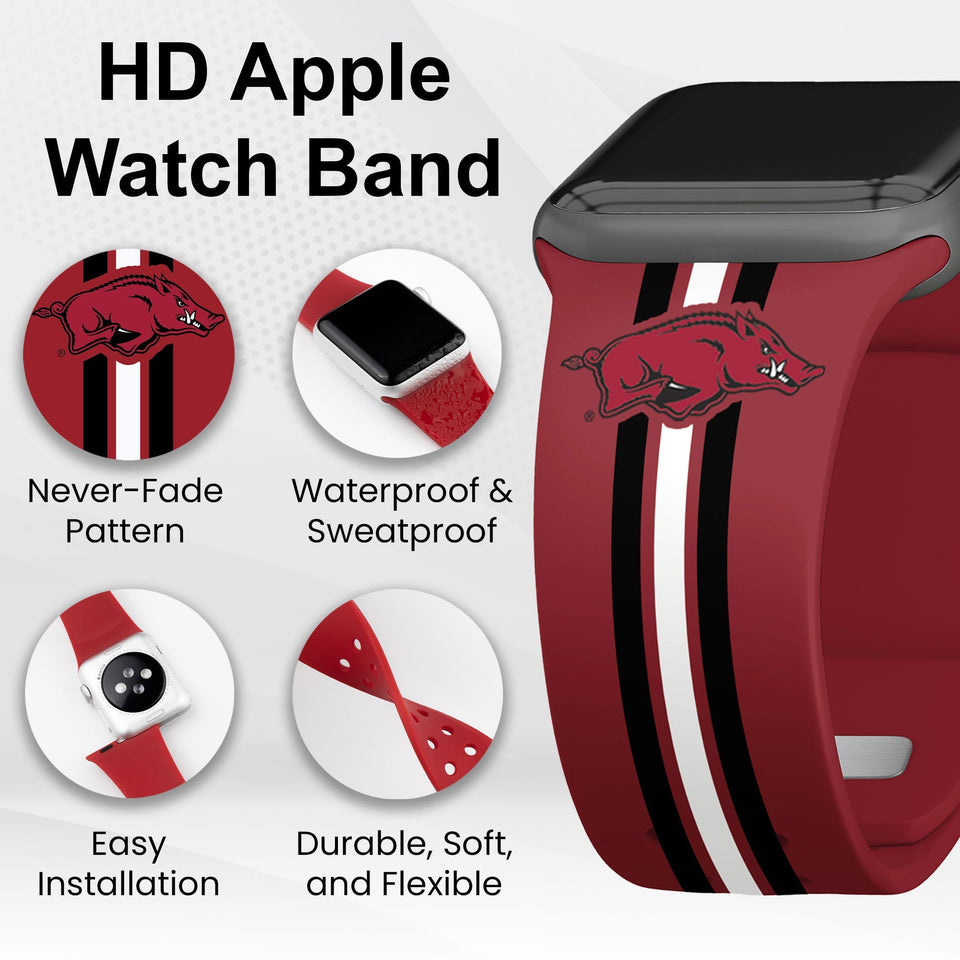 Arkansas Razorbacks HD Apple Watch Band - Wear with style