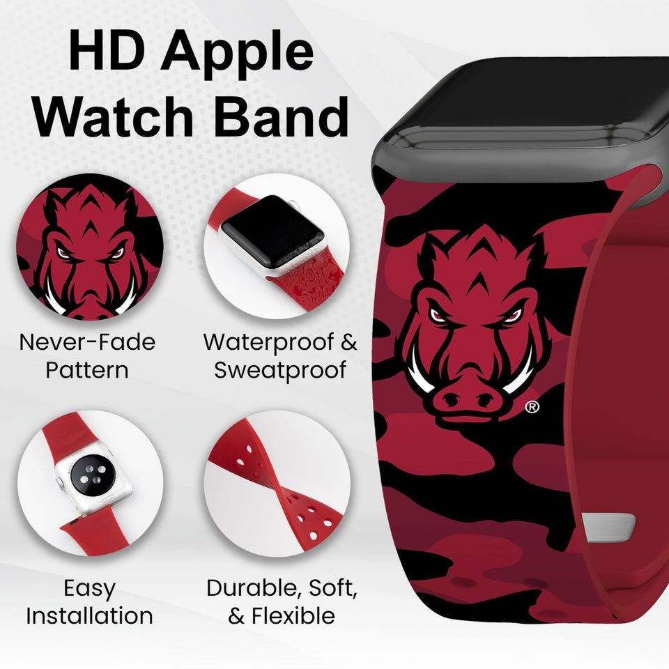 Arkansas Razorbacks HD Apple Watch Band - Wear with style