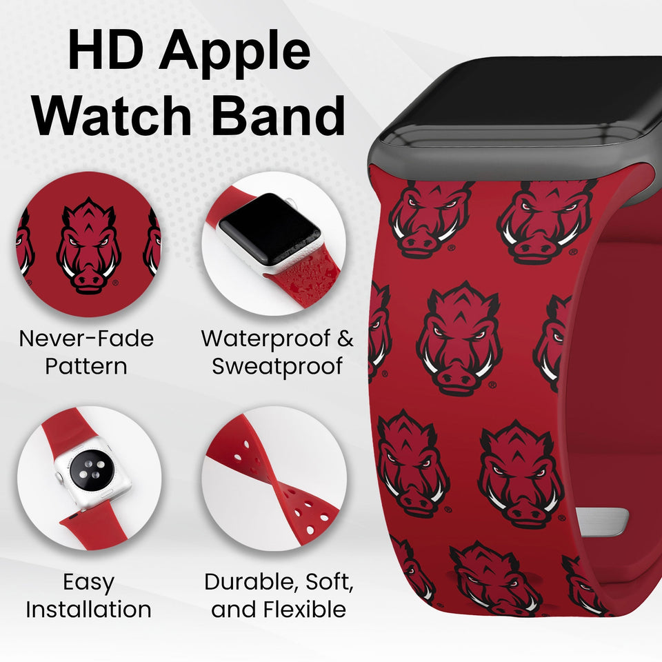 Arkansas Razorbacks HD Apple Watch Band - Wear with style