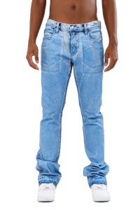 ASJ08 FOIL WASH STACKED JEANS - Wear with style