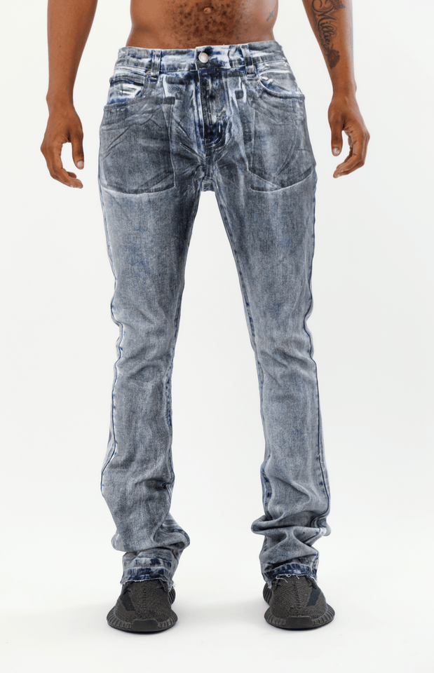 ASJ08 FOIL WASH STACKED JEANS - Wear with style