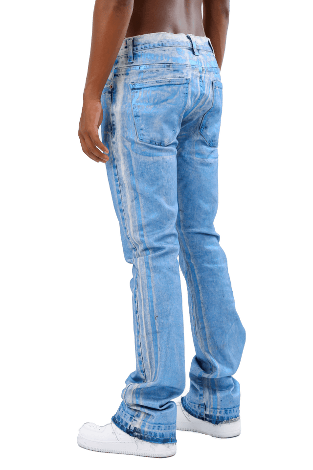 ASJ08 FOIL WASH STACKED JEANS - Wear with style