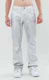ASJ08 FOIL WASH STACKED JEANS - Wear with style