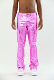 ASJ8069 METALLICA DIP STACKED JEANS - Wear with style