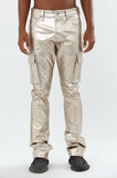 ASJ8069 METALLICA DIP STACKED JEANS - Wear with style