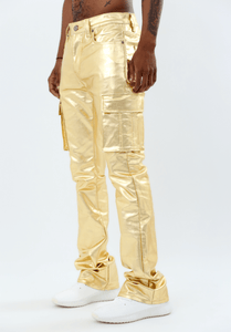 ASJ8069 METALLICA DIP STACKED JEANS - Wear with style