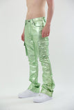 ASJ8069 METALLICA DIP STACKED JEANS - Wear with style