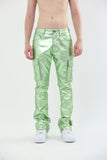 ASJ8069 METALLICA DIP STACKED JEANS - Wear with style