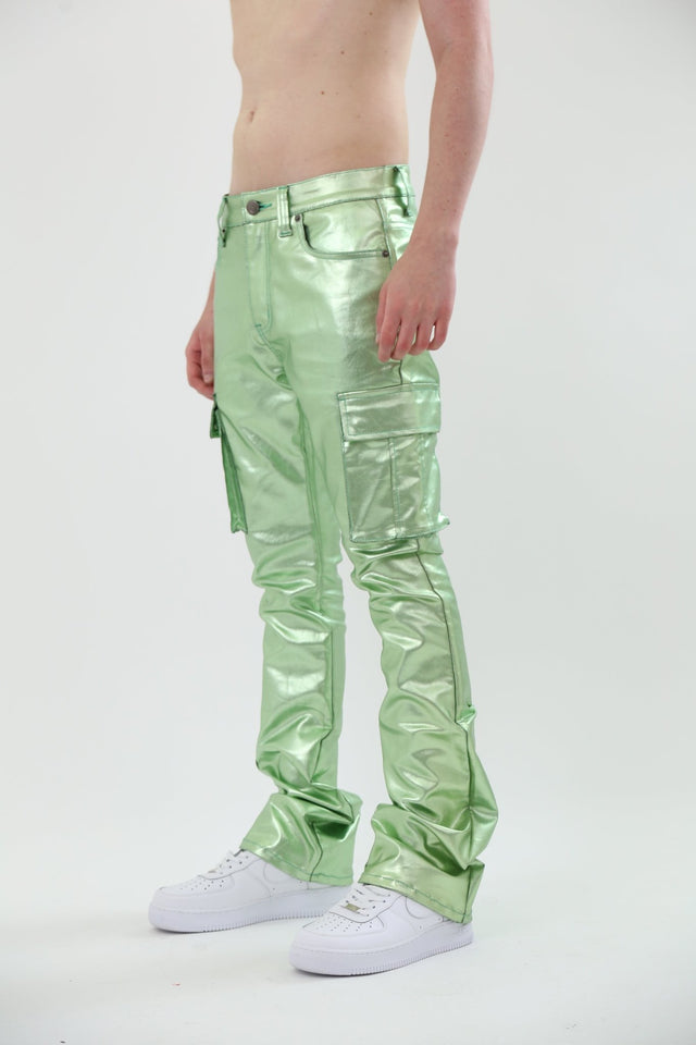 ASJ8069 METALLICA DIP STACKED JEANS - Wear with style