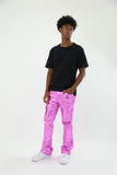 ASJ8069 METALLICA DIP STACKED JEANS - Wear with style
