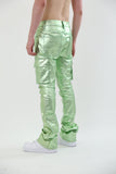 ASJ8069 METALLICA DIP STACKED JEANS - Wear with style