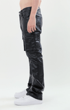 ASJ8069 METALLICA DIP STACKED JEANS - Wear with style