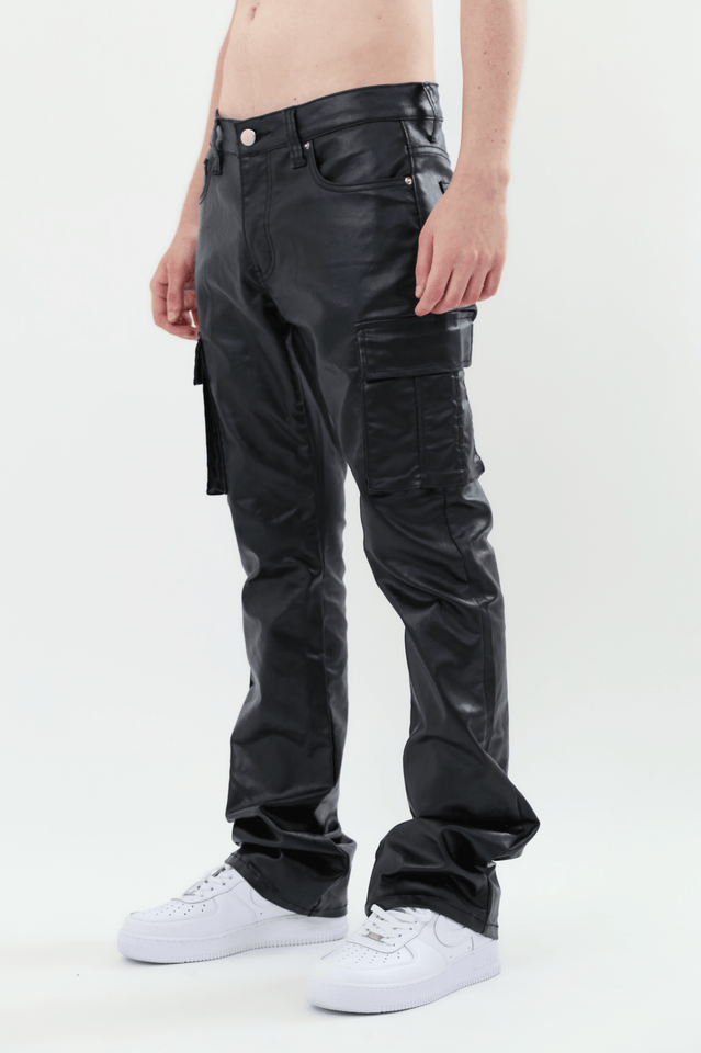 ASJ8069 METALLICA DIP STACKED JEANS - Wear with style